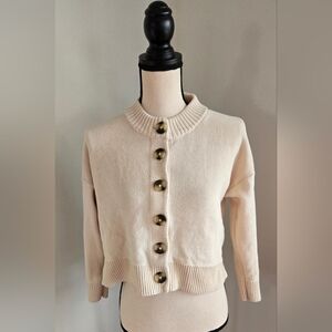 Madewell Beige Carsigan Sweater XS
